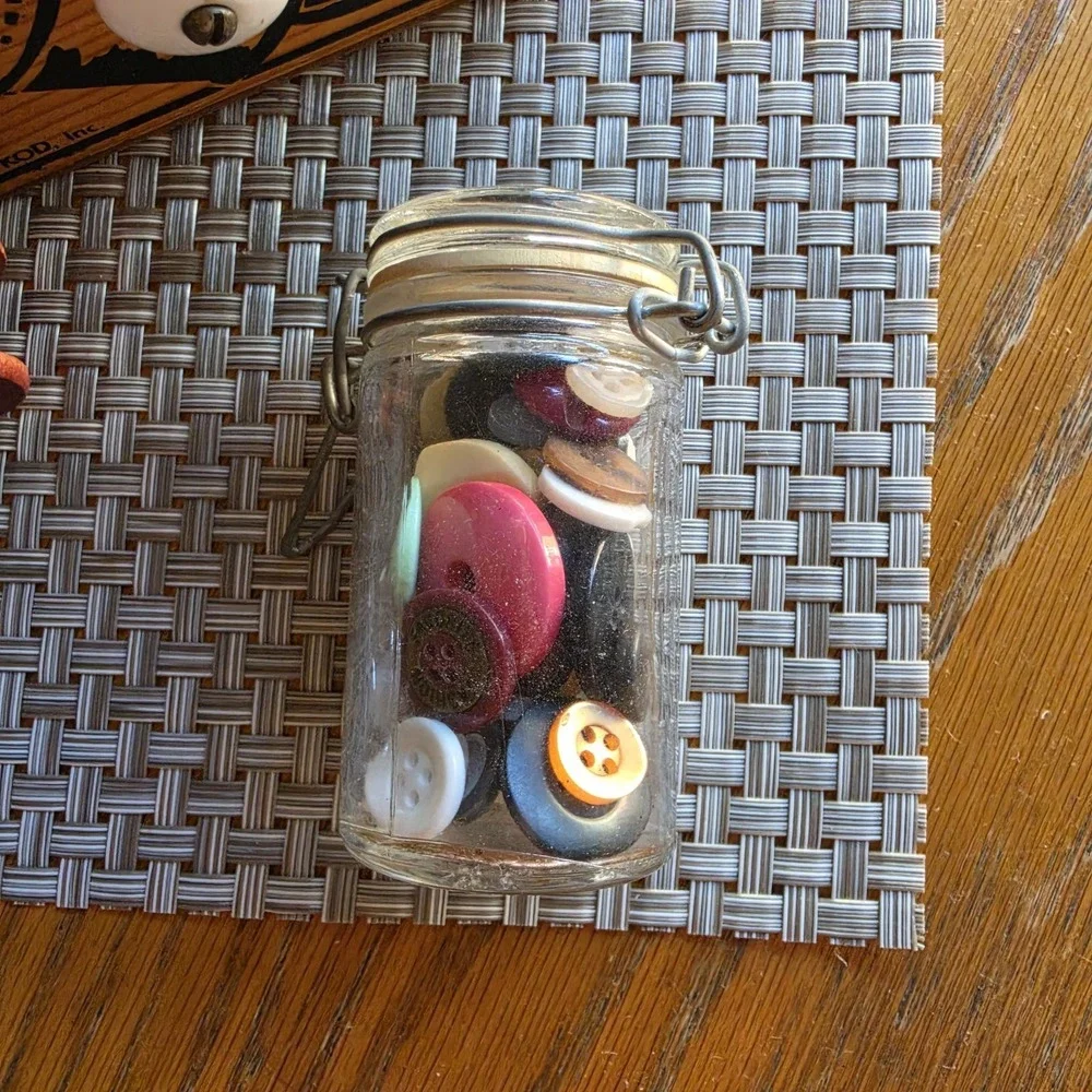 Vintage Inspired Wooden Sewing Thread Box w/ Porcelain Knob & Vintage Wood...